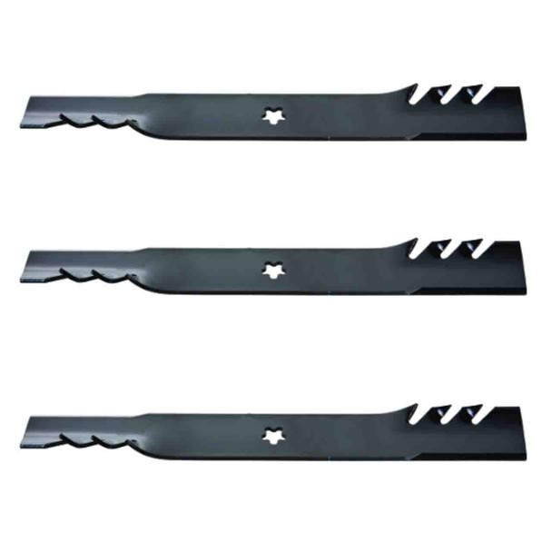 16-1/4" Universal OEM 595-087 Oregon Blade Kit(3 Pack) 5 pt. star" Center Hole 3" Width 0,164" Thickness 1" Air Lift - Image 1 16-1/4" Universal OEM 595-087 Oregon Blade Kit(3 Pack) 5 pt. star" Center Hole 3" Width 0,164" Thickness 1" Air Lift - Image 1