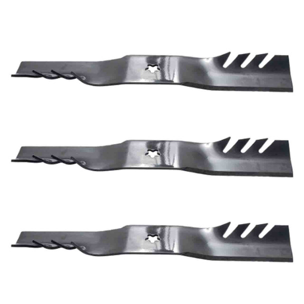 18-7/16" Oregon Blade Kit(3 Pack) Compatible With CRAFTSMAN OEM 21546235 - 5 pt. star" Center Hole Diam._A6 - Image 1 18-7/16" Oregon Blade Kit(3 Pack) Compatible With CRAFTSMAN OEM 21546235 - 5 pt. star" Center Hole Diam._A6 - Image 1