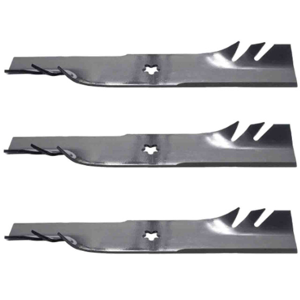 15-1/2" Oregon Blade Kit(3 Pack) Compatible With AYP OEM 917532176084 - 5 pt. star" Center Hole Diam._A8 - Image 1