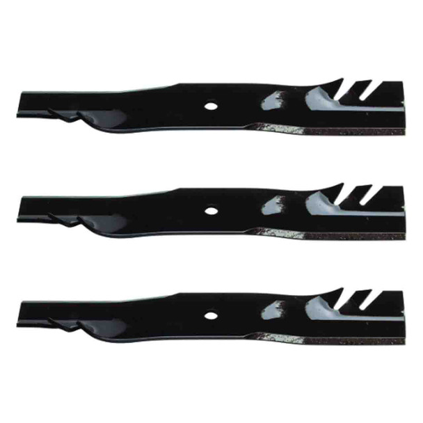 18" Universal OEM 596-817 Oregon Blade Kit(3 Pack) 5/8" Center Hole 3" Width 0,203" Thickness 1" Air Lift - Image 1