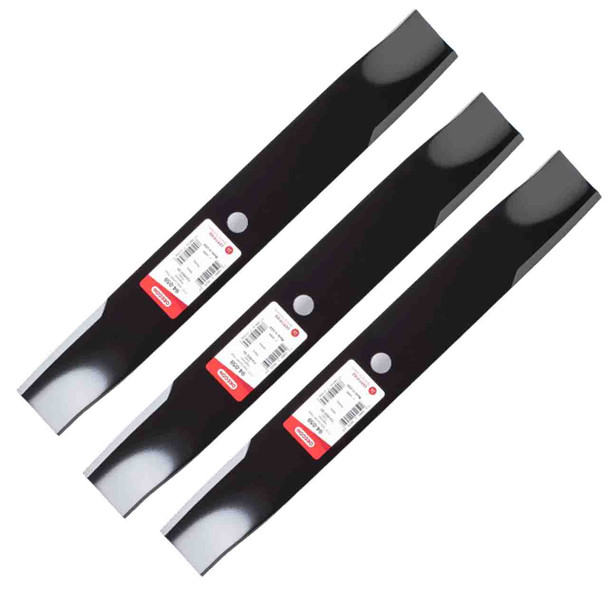 17-1/2" Universal OEM 794-059 Oregon Blade Kit(3 Pack) 5/8" Center Hole 2,25" Width 0,164" Thickness 1-3/16" Air Lift - Image 1 17-1/2" Universal OEM 794-059 Oregon Blade Kit(3 Pack) 5/8" Center Hole 2,25" Width 0,164" Thickness 1-3/16" Air Lift - Image 1