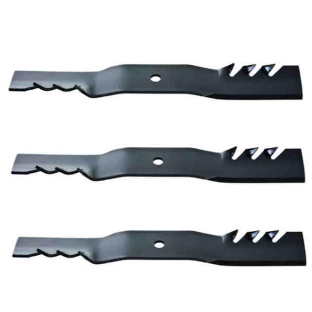 18" Universal OEM 93-601 Oregon Blade Kit(3 Pack) 5/8" Center Hole 2,5" Width 0,203" Thickness 3/4" Air Lift - Image 1