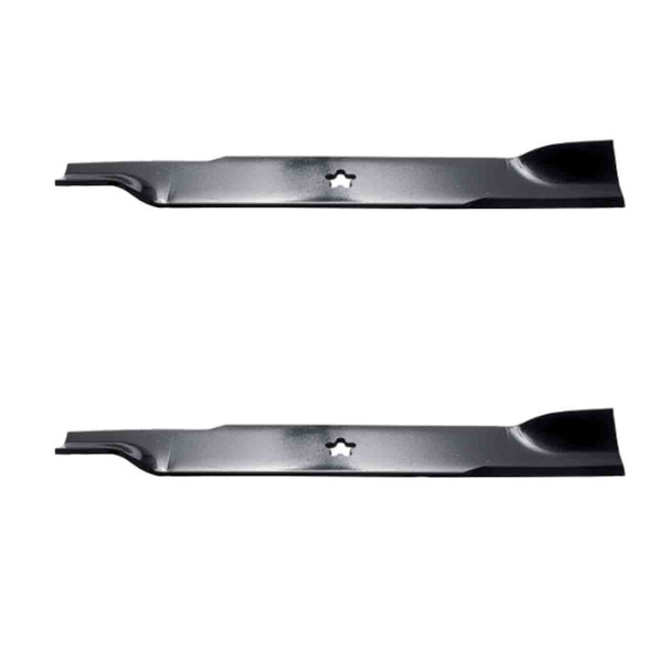 21" Oregon Blade Kit(2 Pack) Compatible With CRAFTSMAN OEM 139775 - 5 pt. star" Center Hole Diam._A3 - Image 1