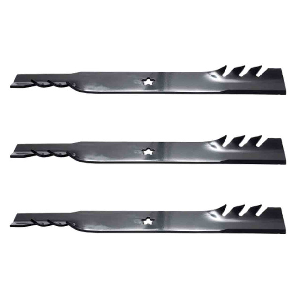 19-1/4" Oregon Blade Kit(3 Pack) Compatible With HUSQVARNA OEM 917134148X - 5 pt. star" Center Hole Diam. - Image 1