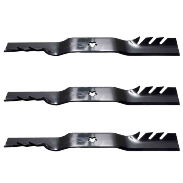 18-7/16" Oregon Blade Kit(3 Pack) Compatible With AYP OEM 532187254 - 5 pt. star" Center Hole Diam._A9 - Image 1