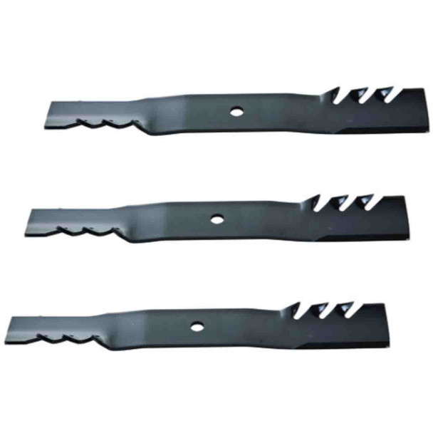 18" Universal OEM 96-395 Oregon Blade Kit(3 Pack) 5/8" Center Hole 2,5" Width 0,203" Thickness 3/4" Air Lift - Image 1