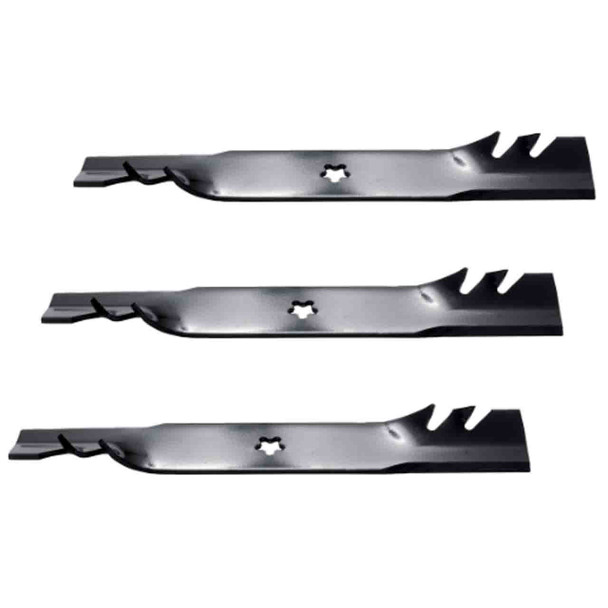 16-11/16" Oregon Blade Kit(3 Pack) Compatible With AYP OEM 532173921 - 5 pt. star" Center Hole Diam._A2 - Image 1 16-11/16" Oregon Blade Kit(3 Pack) Compatible With AYP OEM 532173921 - 5 pt. star" Center Hole Diam._A2 - Image 1