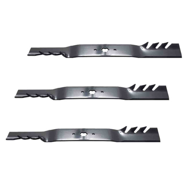 21-3/16" Oregon Blade Kit(3 Pack) Compatible With CUB CADET OEM 942-04308-X - 5/8 6 pt. star" Center Hole Diam._A2 - Image 1