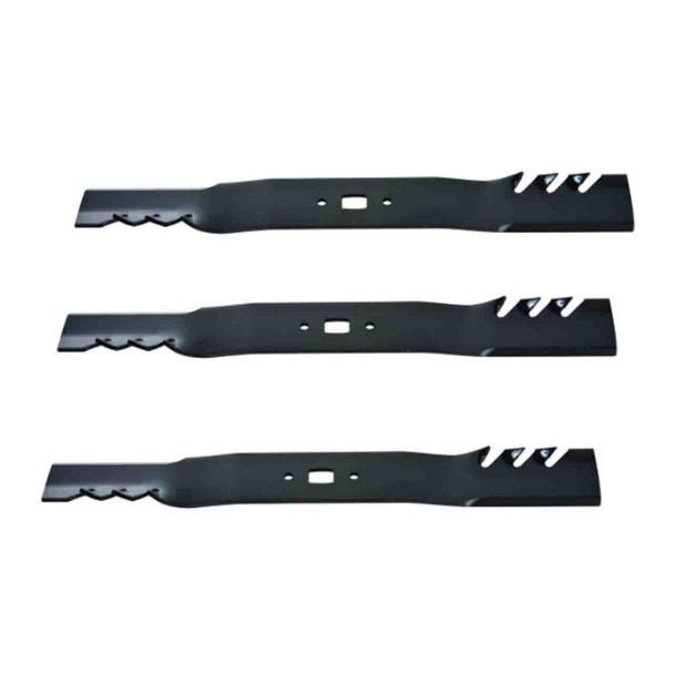 21" Universal OEM 98-631 Oregon Blade Kit(3 Pack) bow-tie" Center Hole 2,5" Width 0,187" Thickness 3/4" Air Lift - Image 1