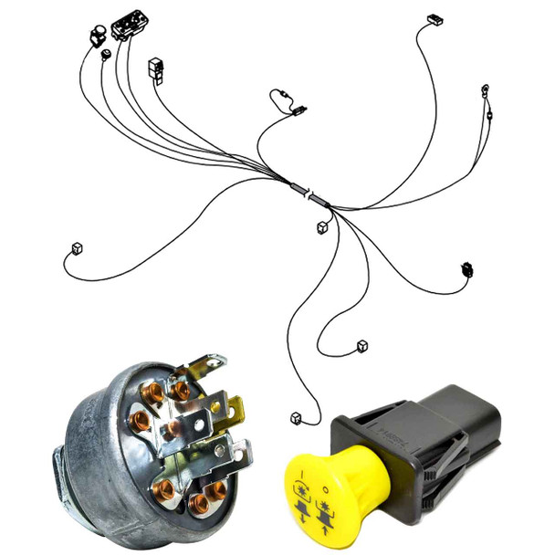 Wire Harness Kit For SCAG Cheetah II 72" Velocity Deck, 37hp Briggs Vanguard EFI