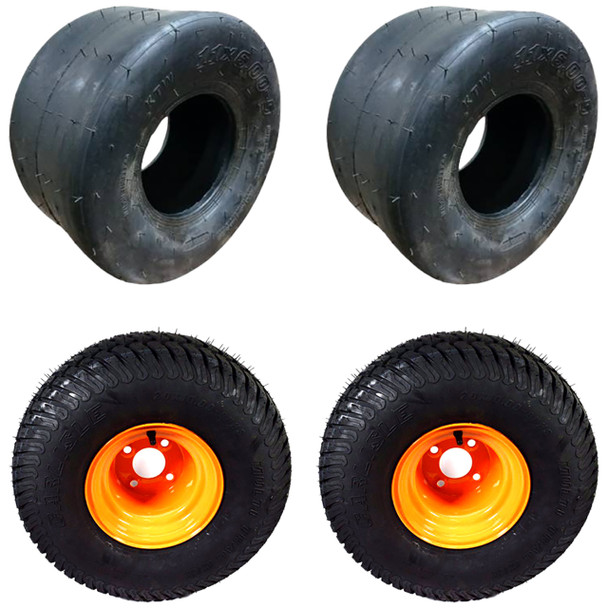 Complete Tire Kit For SCAG SLS Zero Turn Riders Model SLS52H-22PX