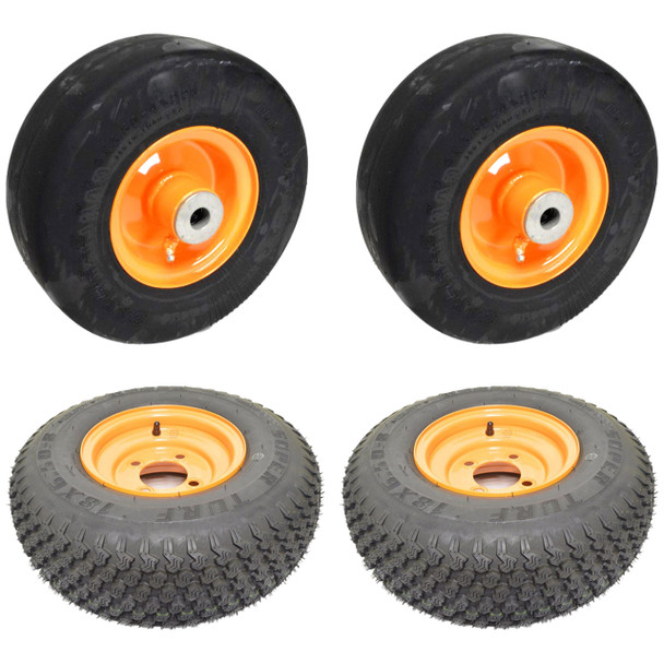 Complete Tire Kit For SCAG Floating Deck Hydro Drive Walkbehinds Model SWZT52H-18FSE
