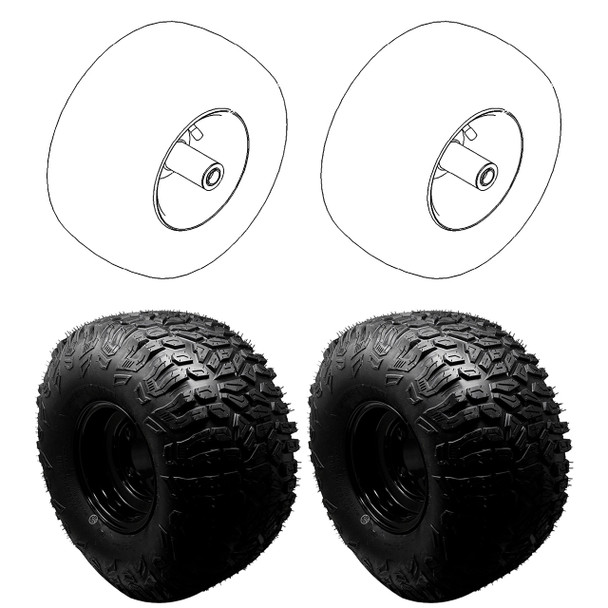 Complete Tire Kit For TIMECUTTER MAX TORO Mower Model 77603