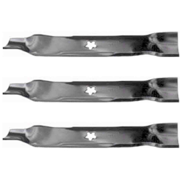 Blade Kit(3 Pack) Compatible With AYP - SEARS/ROPER/HUSKY/POULAN (HUSQVARNA) Mowers for 46" cut. Fits Po AYP, Sears, Husky and Poulan. IMAGEN