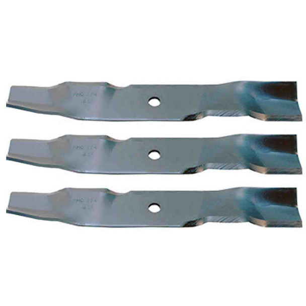 Blade Kit(3 Pack) Compatible With WRIGHT STANDER Mowers for 48" cut Wavy Mulching Blade. IMAGEN