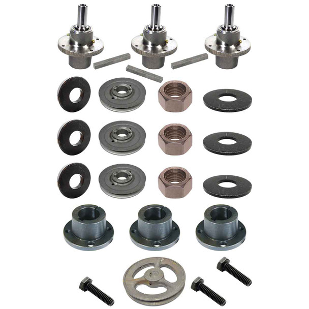 Complete Spindle Kit With Pulleys For Scag Hydro Drive 61" Model SWZL61V-22FSE