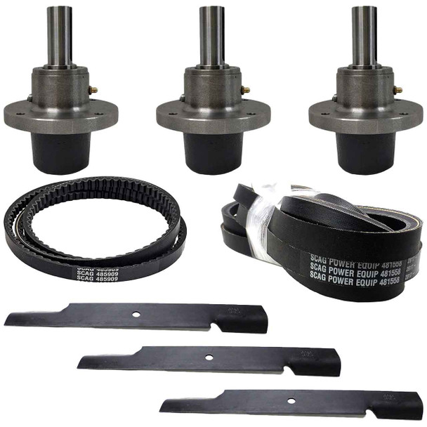 Spindle and Blade & Belt HD Kit For Scag Turf Tiger II 60" Model STTII61GB-25KBD