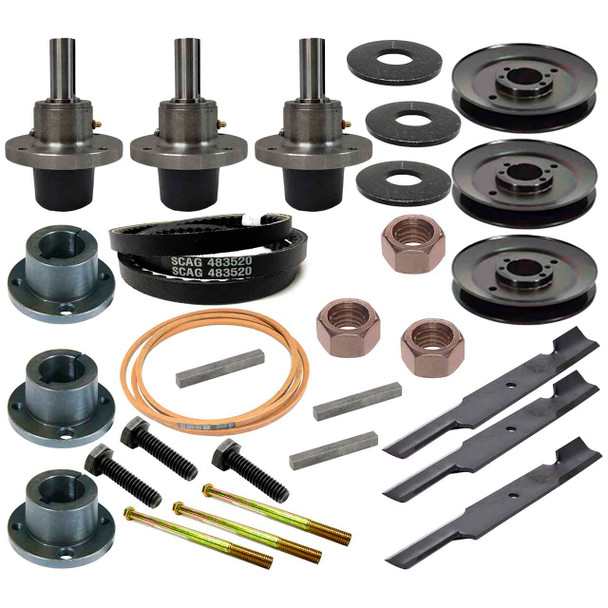 Complete Deck Moving Parts Maintenance HD Kit For Scag V-Ride II   61" Model SVRII61V-37BVEFI