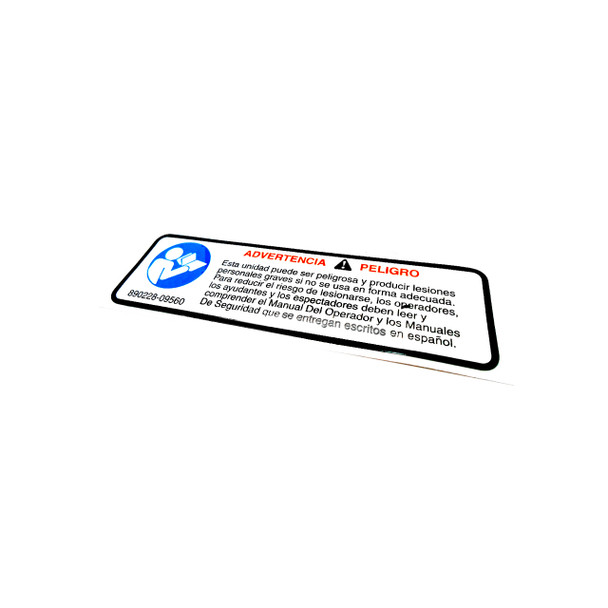 Echo OEM  89022809560 - LABEL CAUTION - Echo Original Part - Image 1