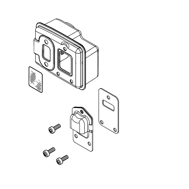 Echo OEM  P100006060 - MUFFLER ASSY (HC-2020) - Echo Original Part - Image 1