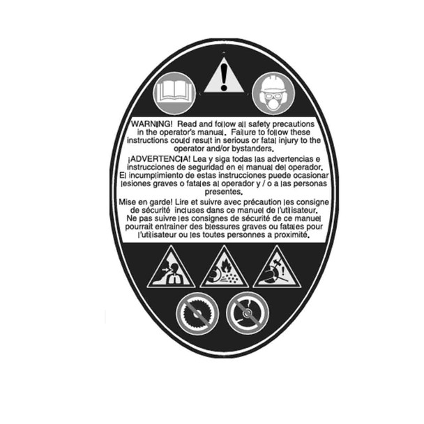 Echo OEM X505010430 - LABEL, CAUTION - Echo Original Part