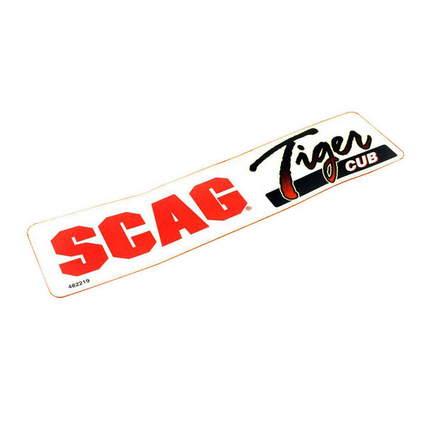 Scag OEM 482219 - DECAL, SCAG TIGER CUB - Scag Original Part - Image 1 Scag OEM 482219 - DECAL, SCAG TIGER CUB - Scag Original Part - Image 1