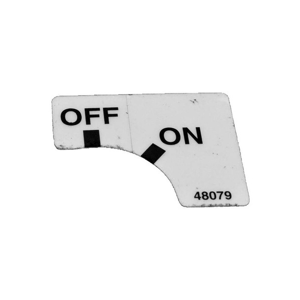 Scag OEM 48079 - DECAL KEY SWITCH - Scag Original Part - Image 1