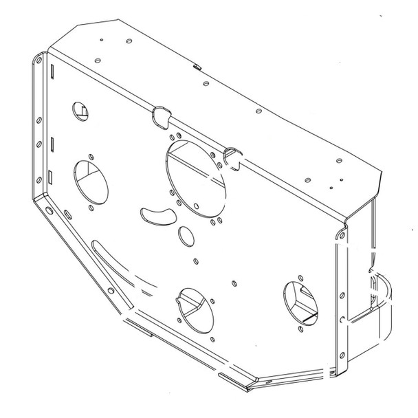Scag OEM 452886 - PUMP MTG PLATE WELDMENT, STTII-KBD - Scag Original Part - Image 1