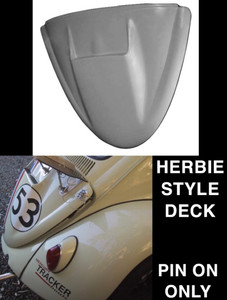 1949-1966 VW Beetle Rear Deck (herbie style) Engine Cover with Scoop-Also Fits Super Beetle