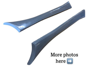 STOCK FRONT TO 2" REAR custom running boards for 49-77 VW Beetle / 71-79 Super Beetle -PAIR STOCK FRONT TO 2" REAR custom running boards for 49-77 VW Beetle / 71-79 Super Beetle -PAIR