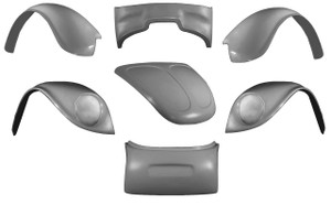 K102S 1949-1977 VW Beetle Standard Weight Broad Eye 7 Piece Baja Kit Will Not Fit Super Beetle K102S 1949-1977 VW Beetle Standard Weight Broad Eye 7 Piece Baja Kit Will Not Fit Super Beetle