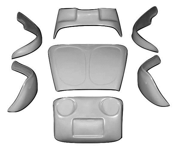 K101S 1949-1977 VW Beetle Standard Weight Baja Bug Eye 7 Piece Kit