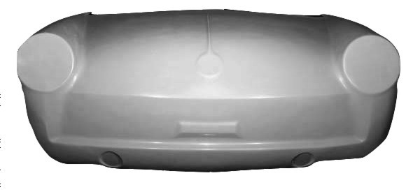 K112 1961-1973 VW Fastback, Notchback, Squareback One Piece Front End, Stock-Designed to Use 1967 & Later Headlight Assemblies 