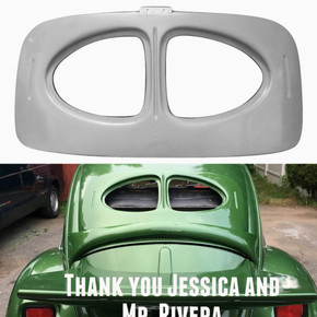 VWH2001 1965 - 1971 VW Beetle and 1971 VW Super Beetle Rear Split Look Window.