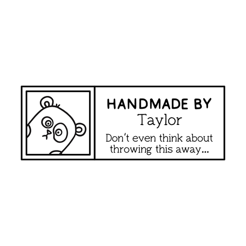 Paranoid Panda Custom Stamp