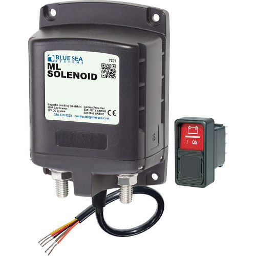 Blue Sea 7701 ML-Series Solenoid w\/Contura Switch 12VDC [7701]