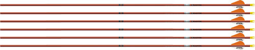 Easton Arrow Fmj 5mm 340 W/ 2" - Bully Vanes 6-pack Autumn Org