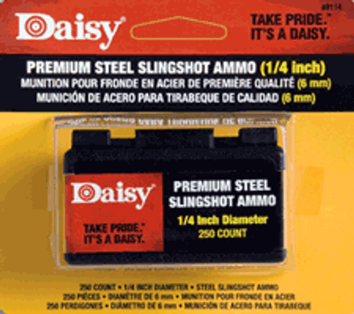 Daisy Slingshot Ammuntion - 1/4" Steel 250-pack