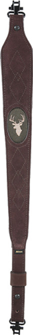 Allen Sued Deer Head Sling W/ - Swivels  Brown Leather