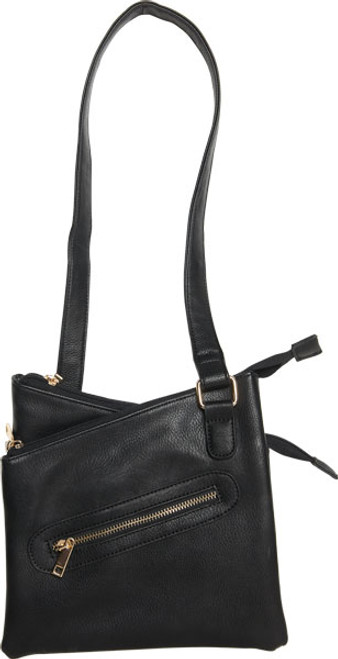 Bulldog Concealed Carry Purse - Cross Body Style Black