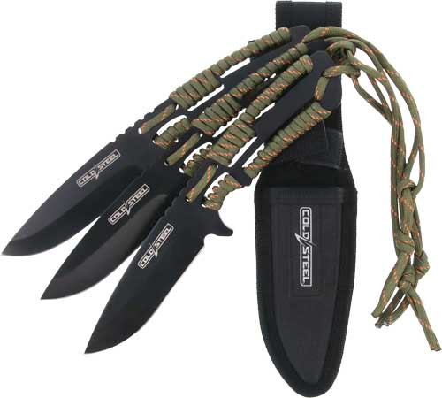 Cold Steel Throwing Knives - 4.4" Blade 3-pack W/sheath