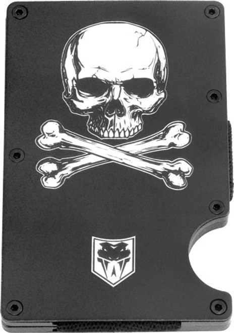 Cobratec Rfid Jolly Roger - Aluminum Wallet W/money Clip