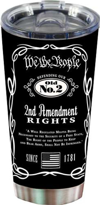 Rivers Edge 20oz Tumbler W/lid - We The People 2a Black/ss