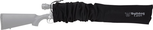 Bulldog Gun Sock 52"x6" Black - Oversized Scoped Rifle