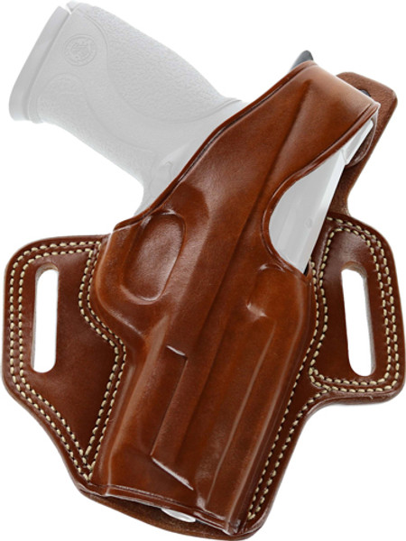 Galco Fletch High Ride Belt - Holster Rh Leather L Frm 4"<