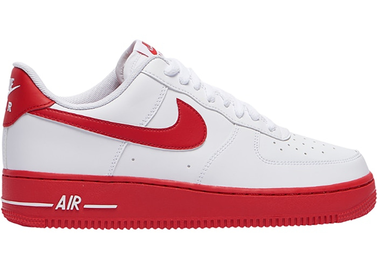 nike air force one white red