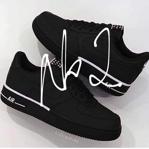 Nike Air Force 1 Low '07 Black White Swoosh