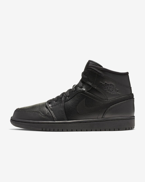 Air Jordan 1 Mid Triple Black (2022)