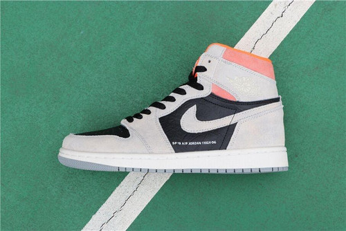 Jordan 1 Retro High Neutral Grey Hyper Crimson