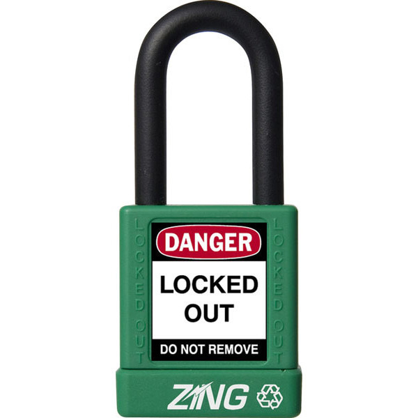 ZING RecycLock Insulated Safety Padlocks, Multiple Configurations